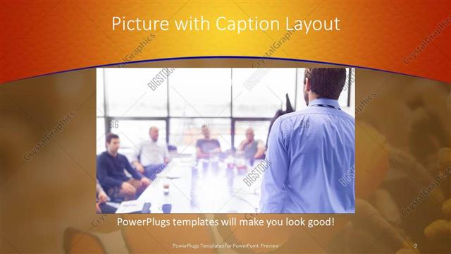 Picture with Caption presentation slide layout