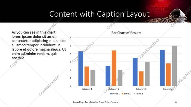 Content with Caption presentation slide layout