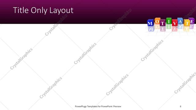 Title Only presentation slide layout