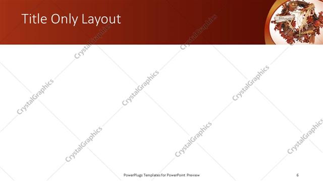 Title Only presentation slide layout