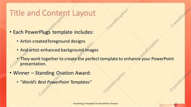Title and Content presentation slide layout
