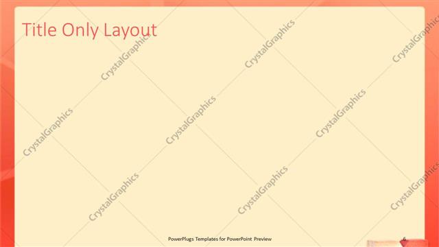 Title Only presentation slide layout