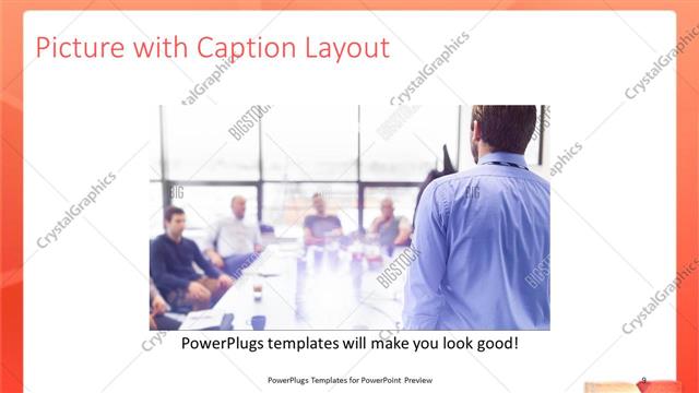 Picture with Caption presentation slide layout