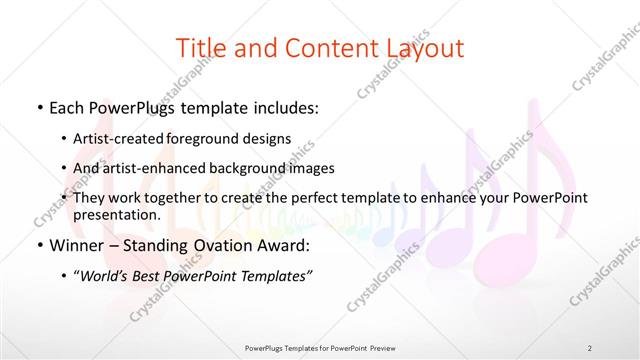 Title and Content presentation slide layout