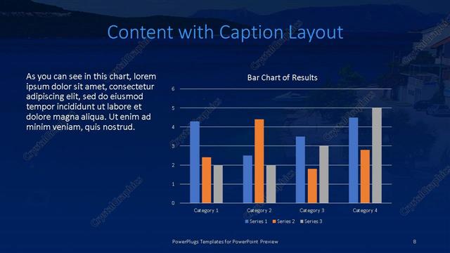 Content with Caption presentation slide layout