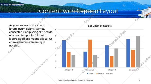 Content with Caption presentation slide layout