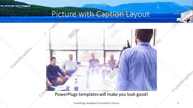 Picture with Caption presentation slide layout