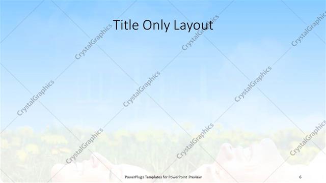 Title Only presentation slide layout