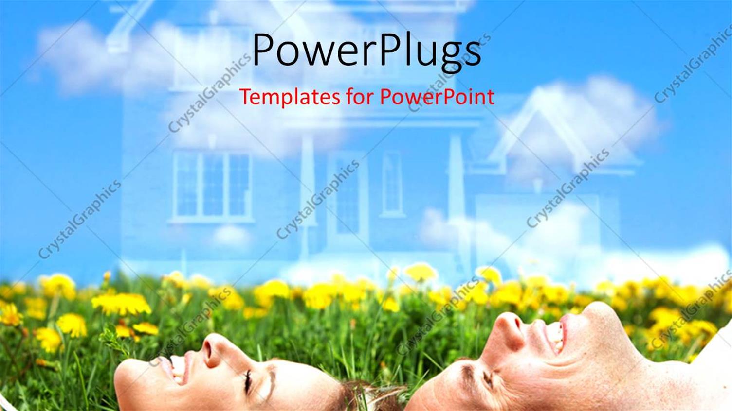 Featuring a Beautiful Couple with the Sky and House in the Background