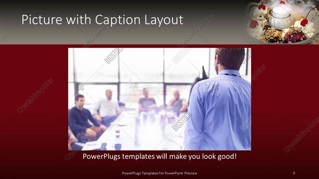 Picture with Caption presentation slide layout