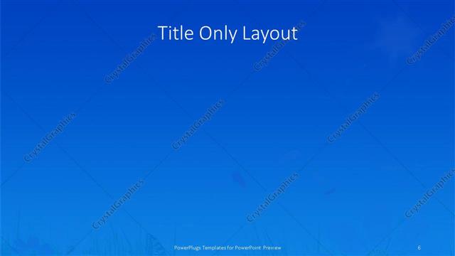 Title Only presentation slide layout