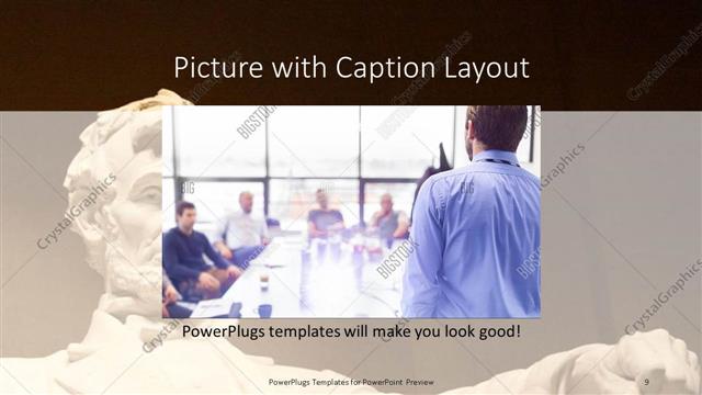 Picture with Caption presentation slide layout