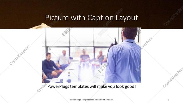 Picture with Caption presentation slide layout