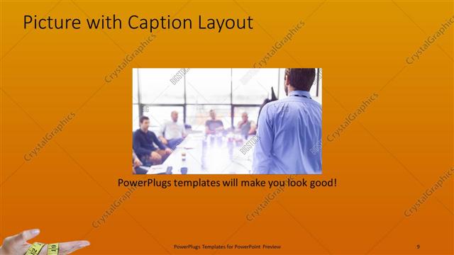 Picture with Caption presentation slide layout