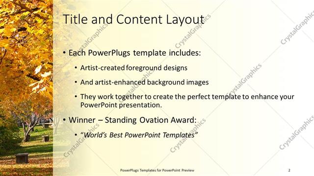 Title and Content presentation slide layout