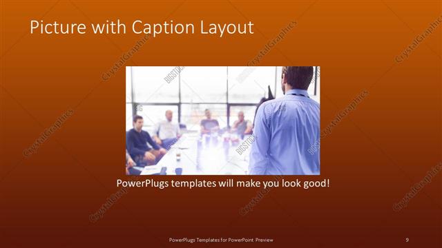Picture with Caption presentation slide layout