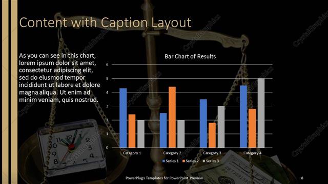 Content with Caption presentation slide layout