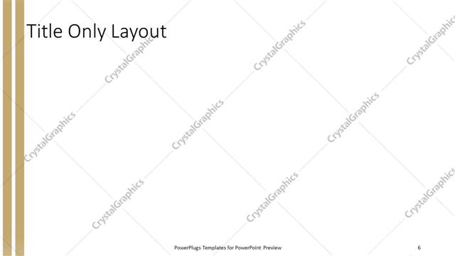 Title Only presentation slide layout