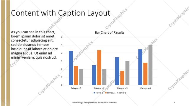 Content with Caption presentation slide layout