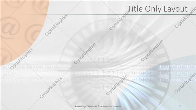 Title Only presentation slide layout