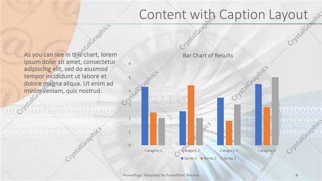 Content with Caption presentation slide layout