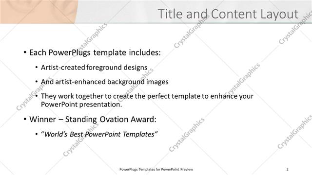 Title and Content presentation slide layout