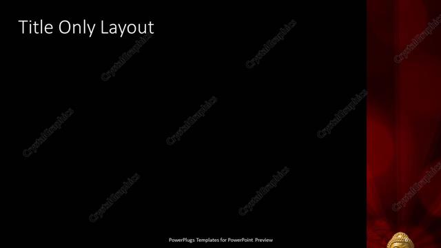 Title Only presentation slide layout