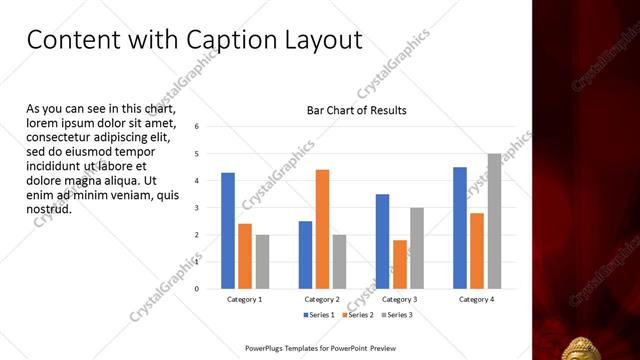 Content with Caption presentation slide layout