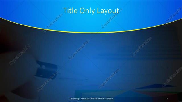 Title Only presentation slide layout