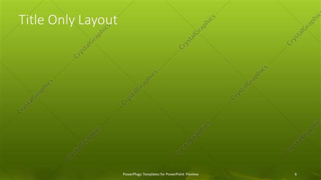 Title Only presentation slide layout