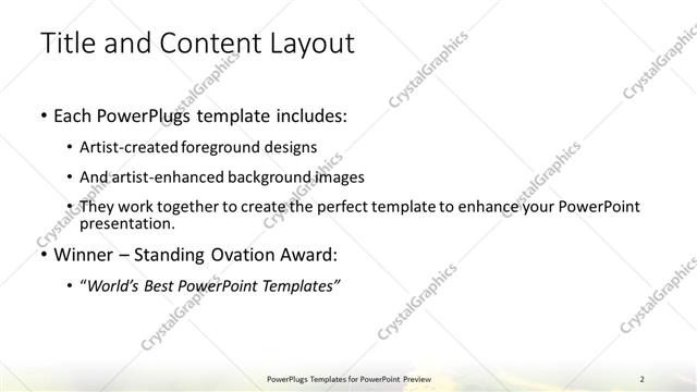 Title and Content presentation slide layout