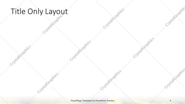 Title Only presentation slide layout