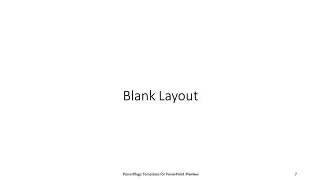 Blank presentation slide layout