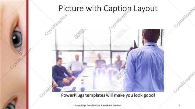 Picture with Caption presentation slide layout