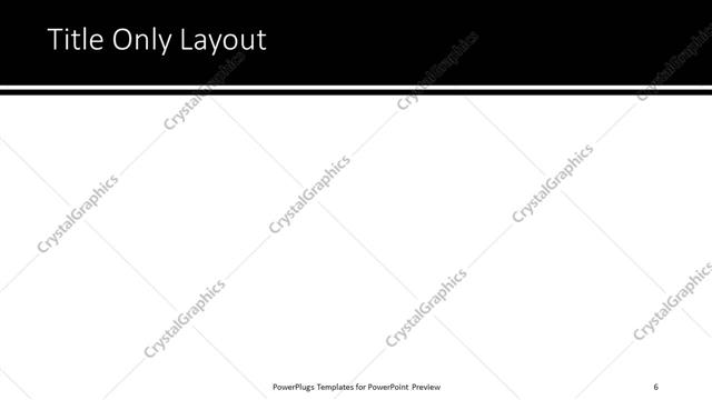 Title Only presentation slide layout