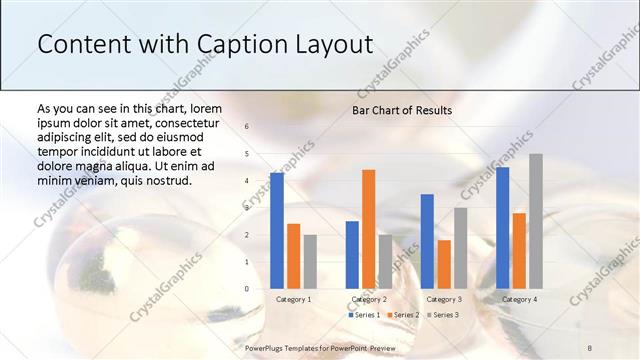 Content with Caption presentation slide layout