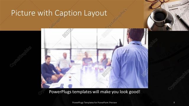 Picture with Caption presentation slide layout
