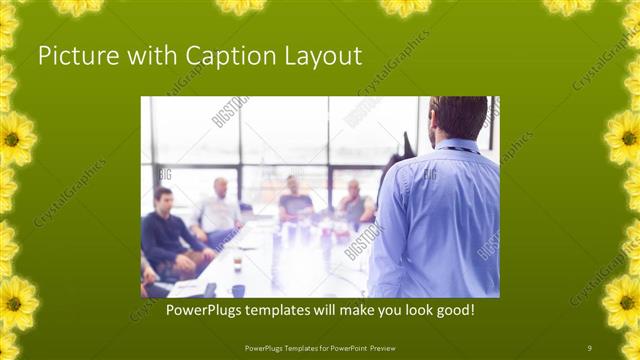 Picture with Caption presentation slide layout