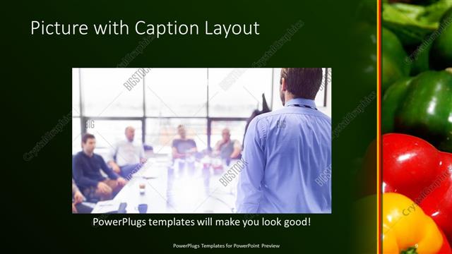 Picture with Caption presentation slide layout