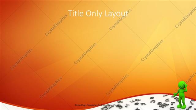 Title Only presentation slide layout
