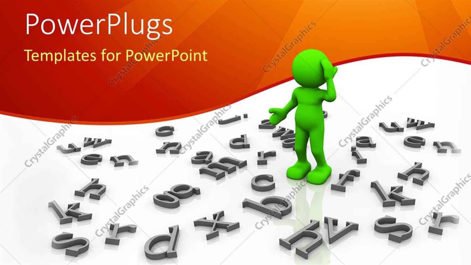 Featuring a Beautiful Depiction of a Confused Person with Jumbled Alphabets