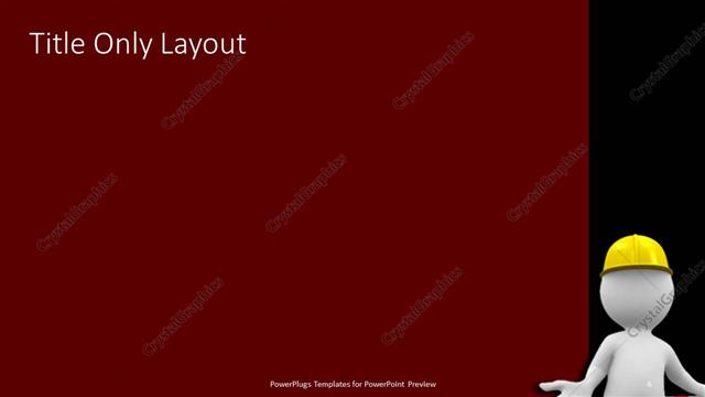 Title Only presentation slide layout