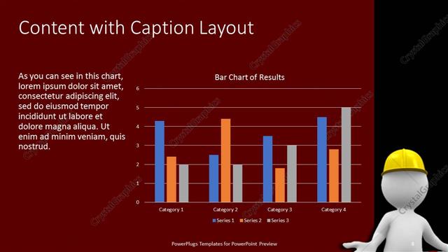 Content with Caption presentation slide layout