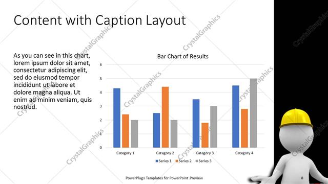 Content with Caption presentation slide layout