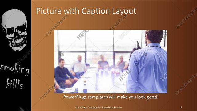 Picture with Caption presentation slide layout