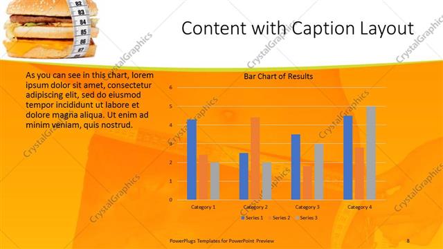 Content with Caption presentation slide layout
