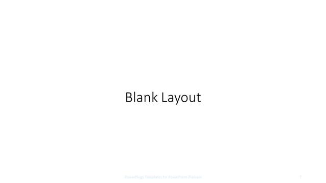 Blank presentation slide layout