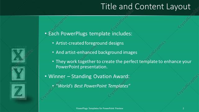 Title and Content presentation slide layout