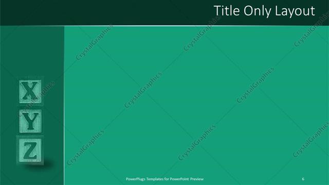 Title Only presentation slide layout