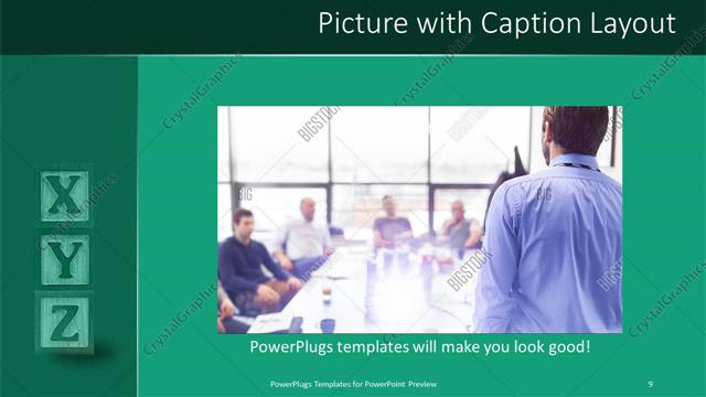 Picture with Caption presentation slide layout
